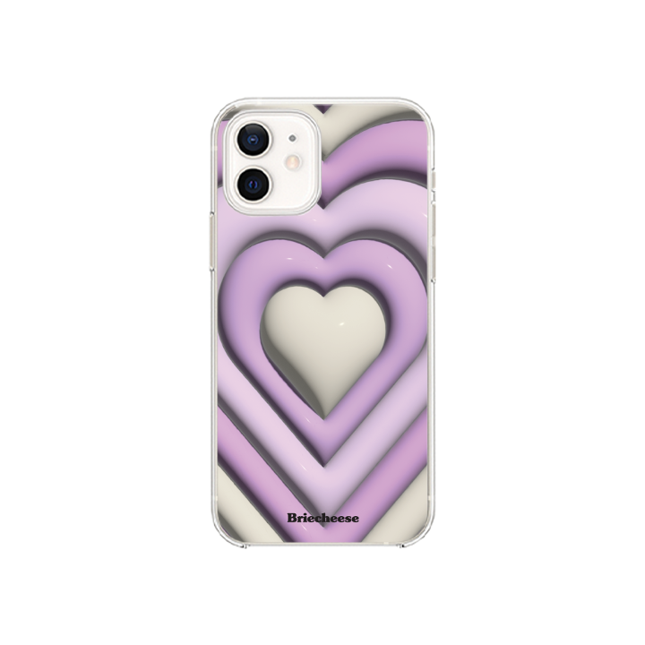 3D Lilac Heart HardJelly